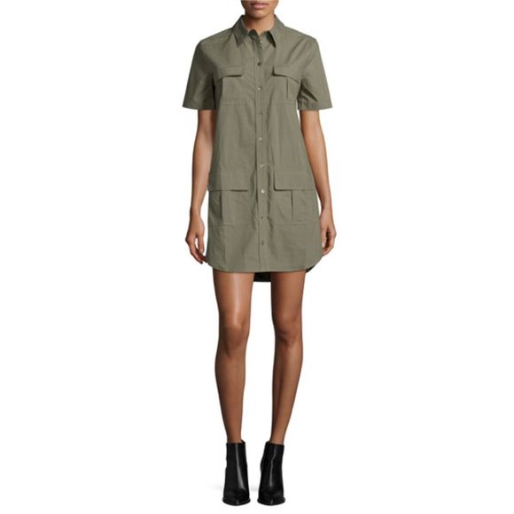 Equipment Dresses & Skirts - Equipment remy utility dress dusty olive